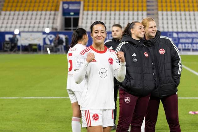Google Pixel Womens Bundesliga FC Carl Zeiss Jena vs 1 FC Nürnberg Jena 13 10 2025 Selma Li ina 17 1 FC Nürnberg Google Pixel Womens Bundesliga FC Carl Zeiss Jena vs 1 FC Nürnberg ad hoc arena at Ernst Abbe Sportfeld 13 10 2025 Copyright: xBEAUTIFULxSPORTS Duehringx