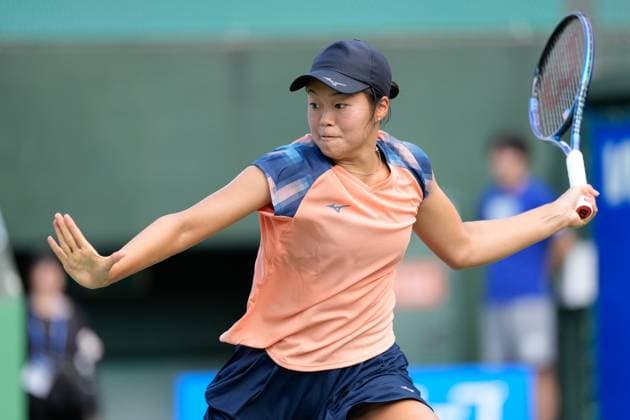 Wakana Sonobe (JPN), OCTOBER 13, 2025 - Tennis : Singles 1st Round Match at Morita Tennis Center Utsubo during Kinoshita Group Japan Open Tennis Championships 2025 in Osaka, Japan. Noxthirdxpartyxsales  aflo_306801070