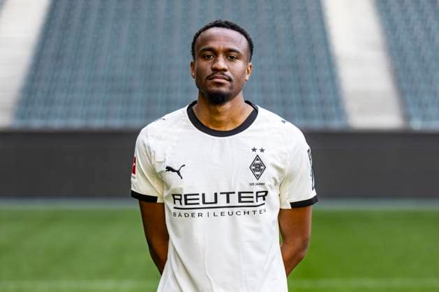 Borussia Mönchengladbach Portrait Nathan Ngoumou on 02 10 2025 at Borussia Park Copyright: Borussia Mönchengladbach_Christian Verheyen --