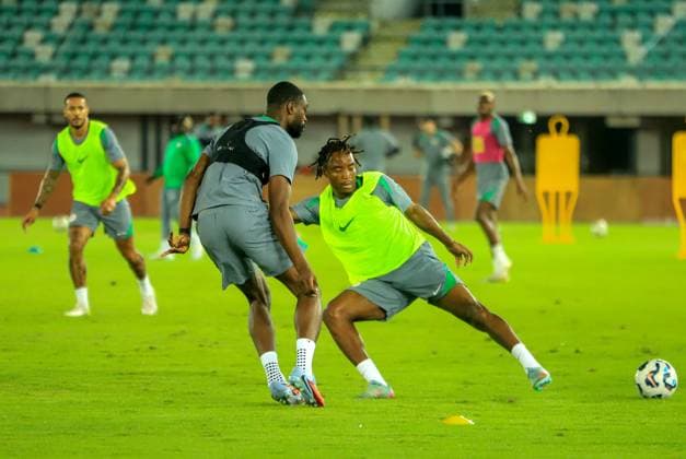 Football, World Cup qualifiers, Nigeria national team, Training and press conference