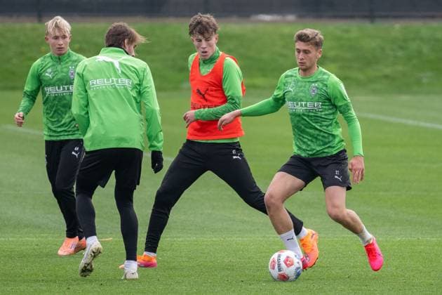 Football, 1st BL, Borussia Mönchengladbach, Training