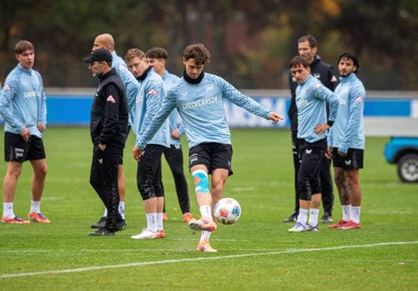 Soccer, Men, Season 2025 26, 2 Bundesliga, Hertha BSC, Training, Linus Gechter Hertha BSC , 14 10 2025, Copyright: xSebastianxRäppold MatthiasxKochx