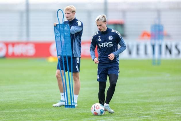 14 10 2025, Football, Season 2025 2026, Training FC Schalke 04, Finn Porath FC Schalke 04 , Gelsenkirchen Training ground FC Schalke 04 NRW Germany xRHR PHOTO YYx Copyright: RHR-FOTOx RHR-FOTO YY