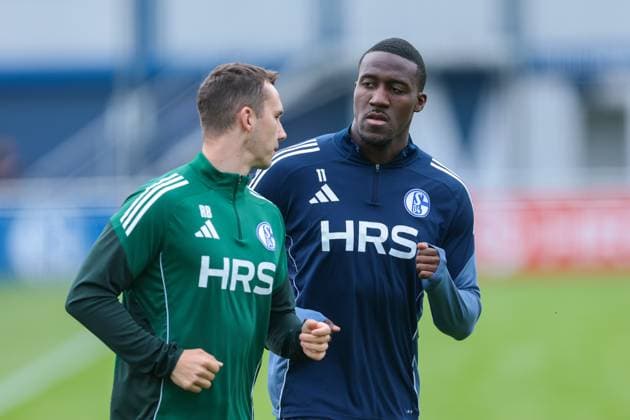 14 10 2025, Football, Season 2025 2026, Training FC Schalke 04, Bryan Lasme FC Schalke 04 , Gelsenkirchen Training ground FC Schalke 04 NRW Germany xRHR PHOTO YYx Copyright: RHR-FOTOx RHR-FOTO YY