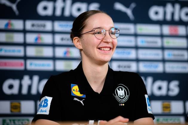 Gummersbach Handball Women Germany Media Call Nieke Kühne Kuehne Germany Gummersbach Schwalbe Arena Germany