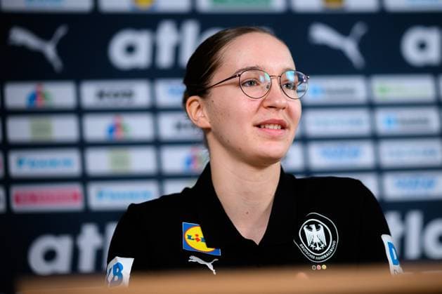 Gummersbach Handball Women Germany Media Call Nieke Kühne Kuehne Germany Gummersbach Schwalbe Arena Germany