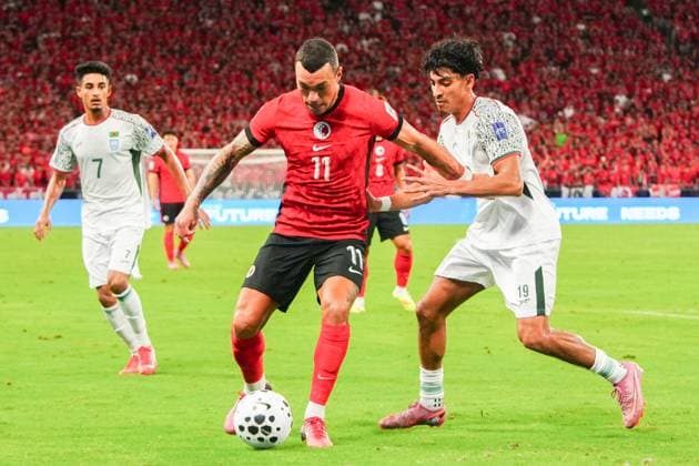 Football, Asian Cup qualifier, Hong Kong - Bangladesh