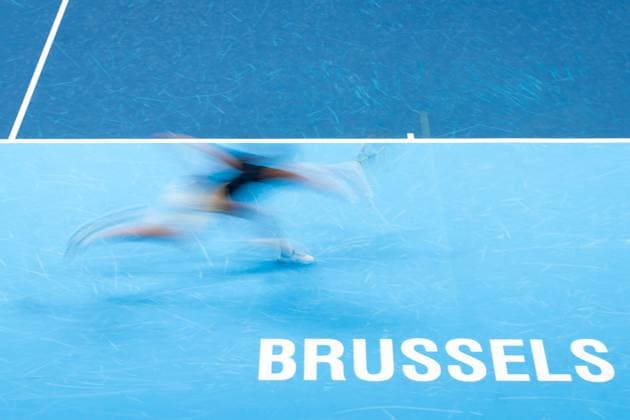 2025-10-14 BNP Paribas Fortis European Open Day Two BRUSSELS, BELGIUM - OCTOBER 14: A slow shutter speed photograph shows Valentin Royer of France in action during Day Two of the BNP Paribas Fortis European Open at Brussels Expo on October 14, 2025 in Brussels, Belgium. (Photo by Joris Verwijst BSR Agency) Brussels Belgium Content not available for redistribution in The Netherlands directly or indirectly through any third parties. Copyright: xBSRxAgencyx