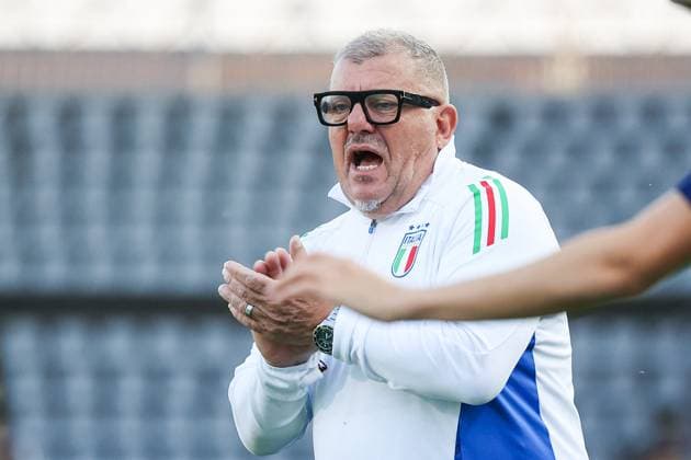 CALCIO - UEFA Campionato Europeo - Qualifying - Italy U21, U 21 vs Armenia U21 Mister Silvio Baldini (Italy U21) during Qualifying - Italy U21 vs Armenia U21, UEFA European Football Championship in Cremona, Italy, October 14 2025 Cremona Italy  Copyright: xIPAxSport ABACAx