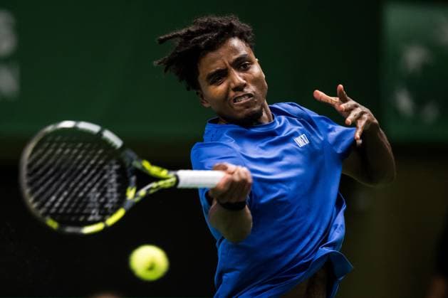 251014 Elias Ymer of Sweden competes in a men s singles tennis match during day 2 of the ATP 250 Nordic Open on October 14, 2025 in Stockholm Photo Emma Wallskog BILDBYRAN COP 320 EW0578 tennis nordic open nordic open 2024 bbeng sverige sweden  Copyright: EMMAxWALLSKOG BB251014EW029