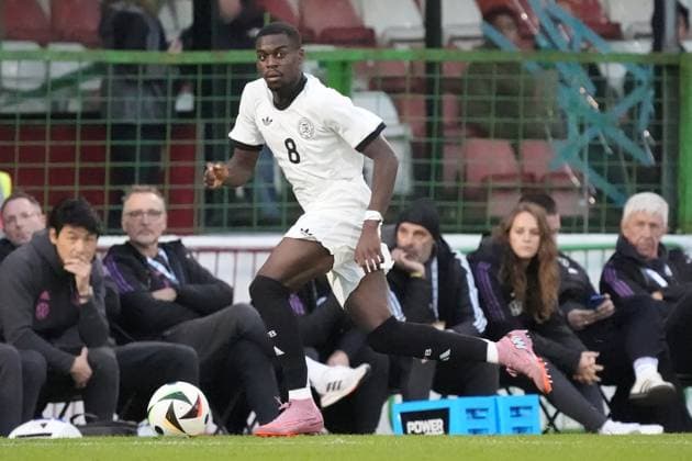 Noel Aseko Germany U21, 8 Belfast 14 10 2025 Northern Ireland v Germany U21, European Championship Qualifiers, The Oval