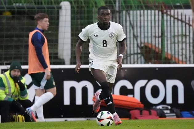 Noel Aseko Germany U21, 8 Belfast 14 10 2025 Northern Ireland v Germany U21, European Championship Qualifiers, The Oval