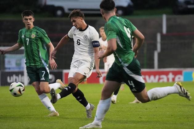 Tom Bischof Germany U21, 6 Belfast 14 10 2025 Northern Ireland vs Germany U21, European Championship Qualification, The Oval