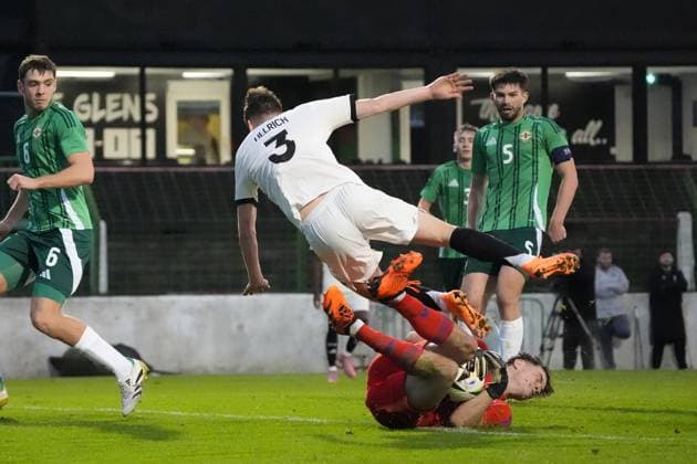 Football, U21, European Championship qualifier, Northern Ireland - Germany