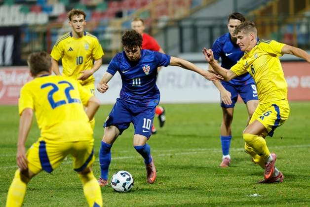 Football, U21, European Championship qualifier, Croatia - Ukraine