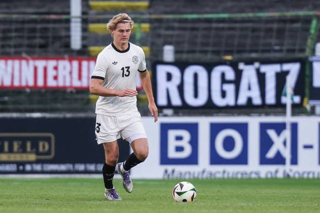 Sport, Football, U21 European Championship Qualification Group F 5 Matchday Northern Ireland U21 Germany U21 14 10 2025, The Oval Tom Rothe Germany, 13 Belfast The Oval Northern Ireland