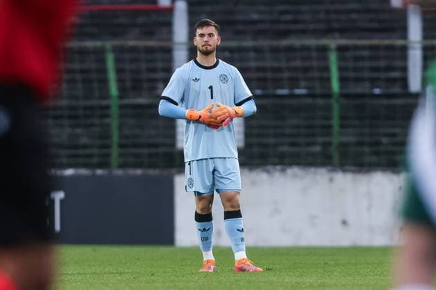 Sport, Football, U21 European Championship Qualification Group F 5 Matchday Northern Ireland U21 Germany U21 14 10 2025, The Oval Dennis Seimen Germany, 1 Belfast The Oval Northern Ireland