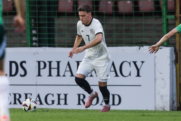 Sport, Football, U21 European Championship Qualification Group F 5 Matchday Northern Ireland U21 Germany U21 14 10 2025, The Oval Said El Mala Germany, 7 Belfast The Oval Northern Ireland