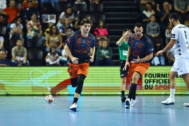 HANDBALL : Montpellier HB vs. THW Kiel - EHF - 14 10 2025 Leo PLANTIN of Montpellier lors du match Montpellier HB vs. THW Kiel de la compÃ tition EHF a l™Arena Sud de France, le 14 octobre 2025. MontpellierFrance  Copyright: xValentinaxClaretx