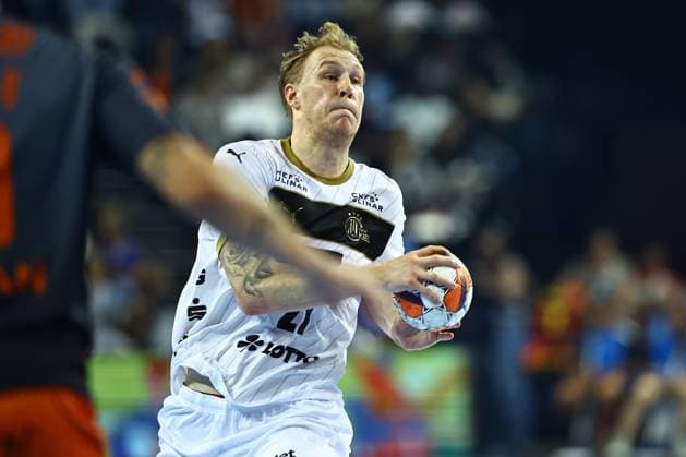 HANDBALL : Montpellier HB vs. THW Kiel - EHF - 14 10 2025 Eric JOHANSSON (THW K) lors du match Montpellier HB vs. THW Kiel de la compÃ tition EHF a l™Arena Sud de France, le 14 octobre 2025. MontpellierFrance  Copyright: xValentinaxClaretx