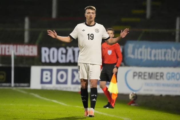 Dzenan Pejcinovic Germany U21, 19 Belfast 14 10 2025 Northern Ireland v Germany U21, European Championship Qualifiers, The Oval