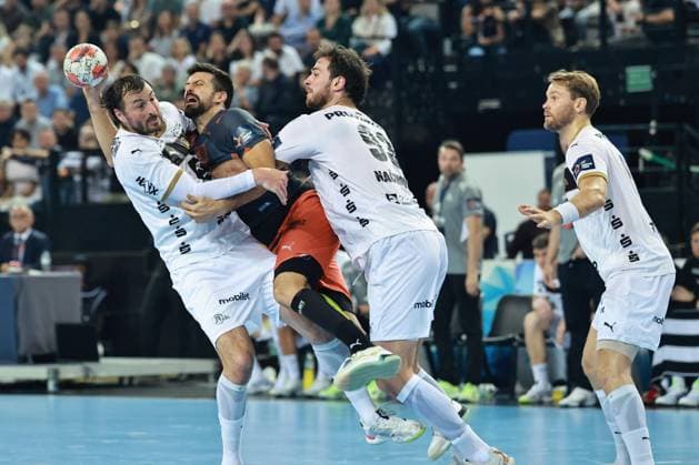 HANDBALL : Montpellier HB vs. THW Kiel - EHF - 14 10 2025 Agustin CASADO MARCELO of Montpellier lors du match Montpellier HB vs. THW Kiel de la compÃ tition EHF a l™Arena Sud de France, le 14 octobre 2025. MontpellierFrance  Copyright: xValentinaxClaretx