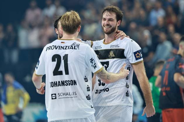HANDBALL : Montpellier HB vs. THW Kiel - EHF - 14 10 2025 Veron NACIMOVIC (THW K) lors du match Montpellier HB vs. THW Kiel de la compÃ tition EHF a l™Arena Sud de France, le 14 octobre 2025. MontpellierFrance  Copyright: xValentinaxClaretx