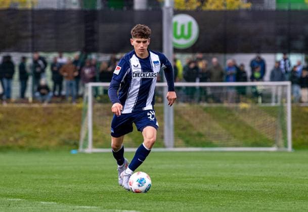 Soccer, Men, Season 2025 26, Test match, VfL Wolfsburg Hertha BSC, Janne Berner Hertha BSC , 08 10 2025, Copyright: xSebastianxRäppold MatthiasxKochx