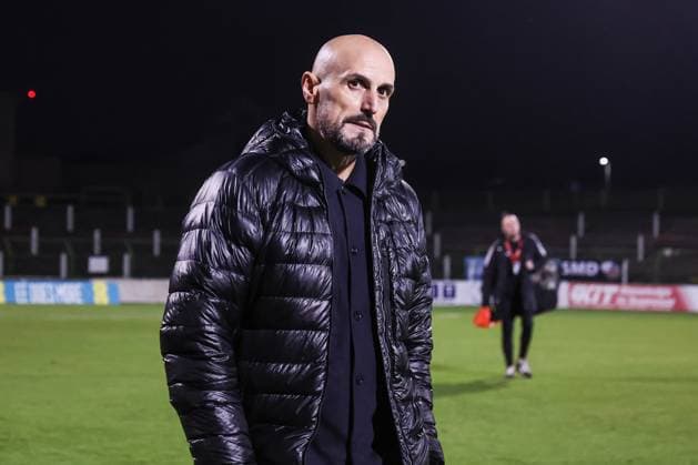 Sport, Football, U21 European Championship Qualification Group F 5 Matchday Northern Ireland U21 Germany U21 14 10 2025, The Oval Antonio Di Salvo Coach, Germany Belfast The Oval Northern Ireland
