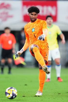 Hugo Souza (BRA), OCTOBER 14, 2025 - Football Soccer : KIRIN Challenge Cup 2025 match between Japan 3-2 Brazil at the Tokyo Stadium in Tokyo, Japan. Noxthirdxpartyxsales  aflo_306948239