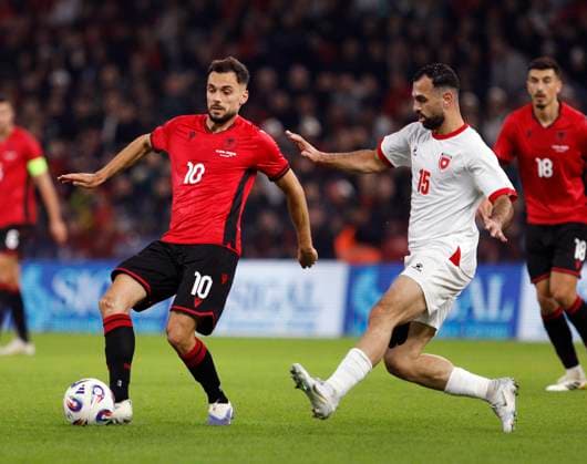 Football, International match, Albania - Jordan