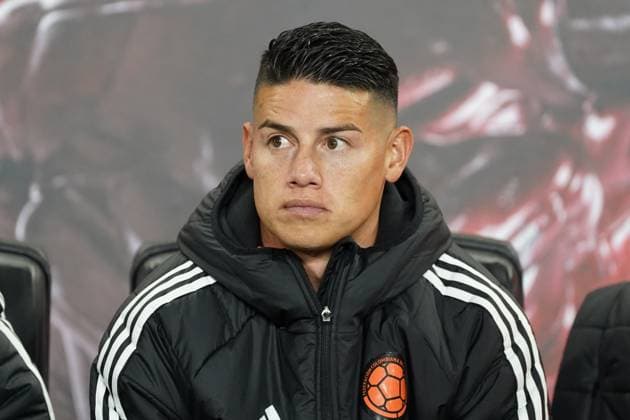 October 14, 2025, Harrison, New Jersey, United States: James RodroÂ­guez 10 of Colombia during the International Friendly, Länderspiel, Nationalmannschaft match between Canada and Colombia at Sports Illustrated Stadium on October 14, 2025 in Harrison, Nueva Jersey. Harrison United States - ZUMAe321 20251014_zsa_e321_002 Copyright: xLeonardoxRamirezx