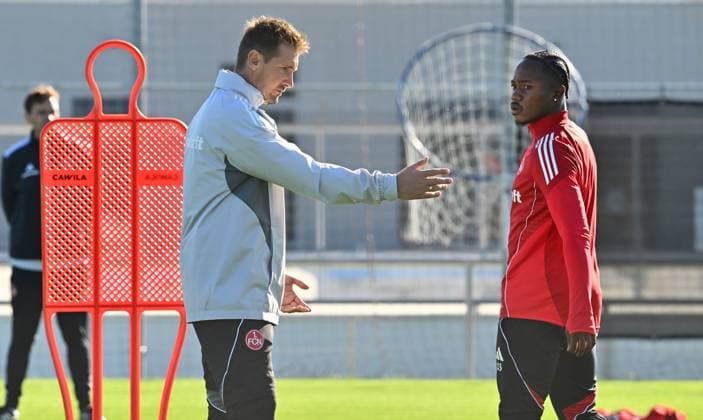 15 10 2025 Soccer 2 Soccer Bundesliga Season 2025 2026 1 FC Nürnberg Nuernberg FCN Club Training Sportfoto Zink xwoxzix Miroslav Miro Klose Coach 1 FC Nürnberg FCN Mohamed Ali Zoma 23, 1 FC Nürnberg FCN