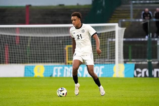 Assan Ouedraogo Germany U21, 21 Belfast 14 10 2025 Northern Ireland vs Germany U21, European Championship Qualifiers, The Oval