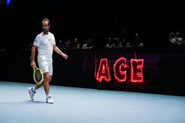 UTS Hong Kong 2025 Day 2 French Tennis Player Richard Gasquet during a match at UTS Hong Kong on October 15, 2025 in Hong Kong. (Photo by Vernon Yuen Nexpher Images)