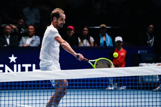 UTS Hong Kong 2025 Day 2 French Tennis Player Richard Gasquet during a match at UTS Hong Kong on October 15, 2025 in Hong Kong. (Photo by Vernon Yuen Nexpher Images)