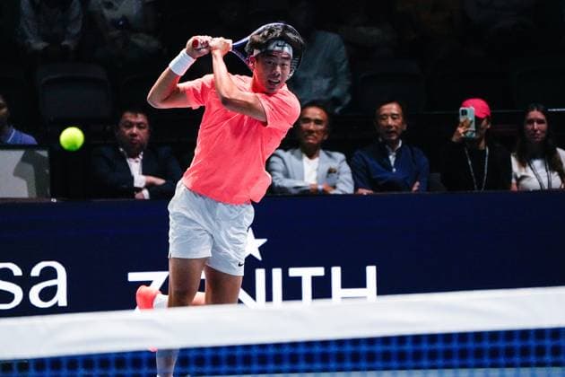 UTS Hong Kong 2025 Day 2 Hong Kong Tennis Player Coleman Wong during a match at UTS Hong Kong on October 15, 2025 in Hong Kong. (Photo by Vernon Yuen Nexpher Images)