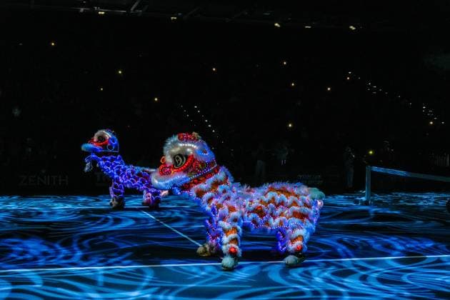 UTS Hong Kong 2025 Day 2 A lion dance performance at UTS Hong Kong on October 15, 2025 in Hong Kong. (Photo by Vernon Yuen Nexpher Images)