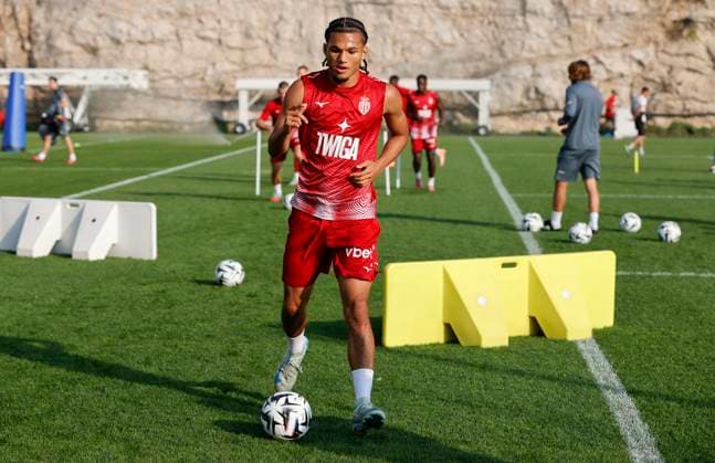 Football, France, AS Monaco, Training