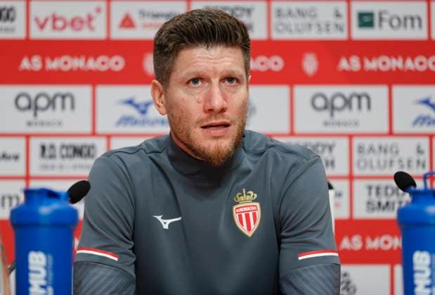La Turbie, France October 14, 2025 AS Monaco Football Club Press Conference at the Headquarter with new Belgian Head Coach Sebastien Pocognoli Mandoga Media Germany AS Monaco Football Club team training at the Headquarter