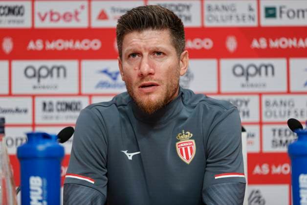 La Turbie, France October 14, 2025 AS Monaco Football Club Press Conference at the Headquarter with new Belgian Head Coach Sebastien Pocognoli Mandoga Media Germany AS Monaco Football Club team training at the Headquarter