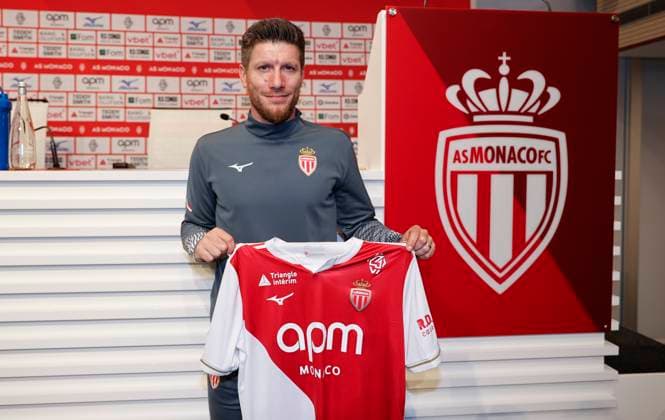 Football, France, AS Monaco, Presentation of Sebastien Pocognoli, Press conference