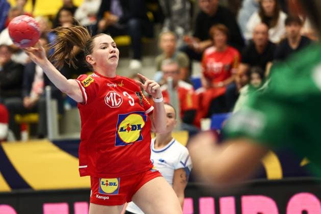 HANDBALL - EHF EURO Quali, AUT vs ISR MARIA ENZERSDORF,AUSTRIA,15.OCT.25 - HANDBALL - EHF Women s European Championship, EM, Europameisterschaft qualification, OEHB international match, Länderspiel, Nationalmannschaft Austria vs Israel. Image shows Katarina Pandza (AUT).  GEPAxpictures xArminxRauthner