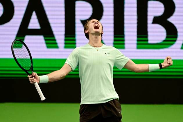 Sebastian Korda, USA, won his match against Kamil Majchrzak, Poland, during the BNP Paribas Nordic Open tennis tournament at Kungliga tennishallen STOCKHOLM SWEDEN x10030x  Copyright: xJonasxEkströmer TTx TENNIS NORDIC OPEN