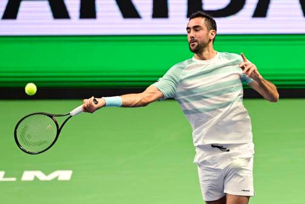 STOCKHOLM, SWEDEN 20251015 Marin Cilic, Croatia, in his match against Casper Ruud, Norway, during the BNP Paribas Nordic Open tennis tournament at the Royal Swedish Tennis Hall STOCKHOLM SWEDEN x10030x  Copyright: xJonasxEkströmer TTx TENNIS NORDIC OPEN