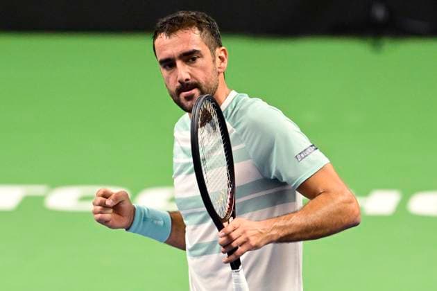 STOCKHOLM, SWEDEN 20251015 Marin Cilic, Croatia, in his match against Casper Ruud, Norway, during the BNP Paribas Nordic Open tennis tournament at the Royal Swedish Tennis Hall STOCKHOLM SWEDEN x10030x  Copyright: xJonasxEkströmer TTx TENNIS NORDIC OPEN