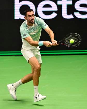 STOCKHOLM, SWEDEN 20251015 Marin Cilic, Croatia, in his match against Casper Ruud, Norway, during the BNP Paribas Nordic Open tennis tournament at the Royal Swedish Tennis Hall STOCKHOLM SWEDEN x10030x  Copyright: xJonasxEkströmer TTx TENNIS NORDIC OPEN
