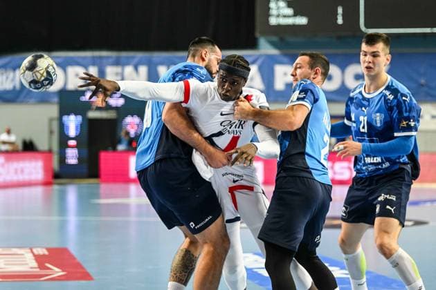 PLOCK 15.10.2025 MECZ 5. KOLEJKA LIGA MISTRZOW PILKA RECZNA MEZCZYZN SEZON 2025 2026 ORLEN WISLA PLOCK - PSG --- MENS HALDBALL EHF CHAMPIONS LEAGUE SEASON 2025 2026 MATCH: SPR WISLA PLOCK - PARIS SAINT-GERMAIN LEON SUSNJA WALLEM-KONRAD PELEKA MICHAL DASZEK KIRYL SAMOILA FOT. JACEK PRONDZYNSKI FOTOPYK NEWSPIX.PL --- newspix.pl 