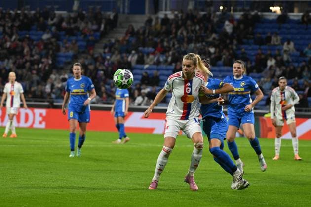 Football : UEFA Women s Champions League - Olympique Lyonnais F v Saint POLTEN F Ada Hegerberg OF lYON during the UEFA Women s Champions League, football match between Olympique Lyonnais and Saint POLTEN on 15 October 2025 at Groupama stadium in Decines-Charpieu Lyon, France  Copyright: xALLILI_MOURADx