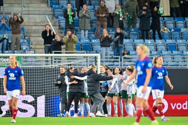Football Women s Champions League, 2nd round Valerenga Wolfsburg Oslo 20251015 during the Champions League football match between Valerenga and Wolfsburg at Intility arena Photo Annika Byrde NTB Oslo Norway EDITORIAL USE ONLY RESTRICTED USE FOR BETTING COMPANIES  Copyright: xAnnikaxByrdex xNTBx